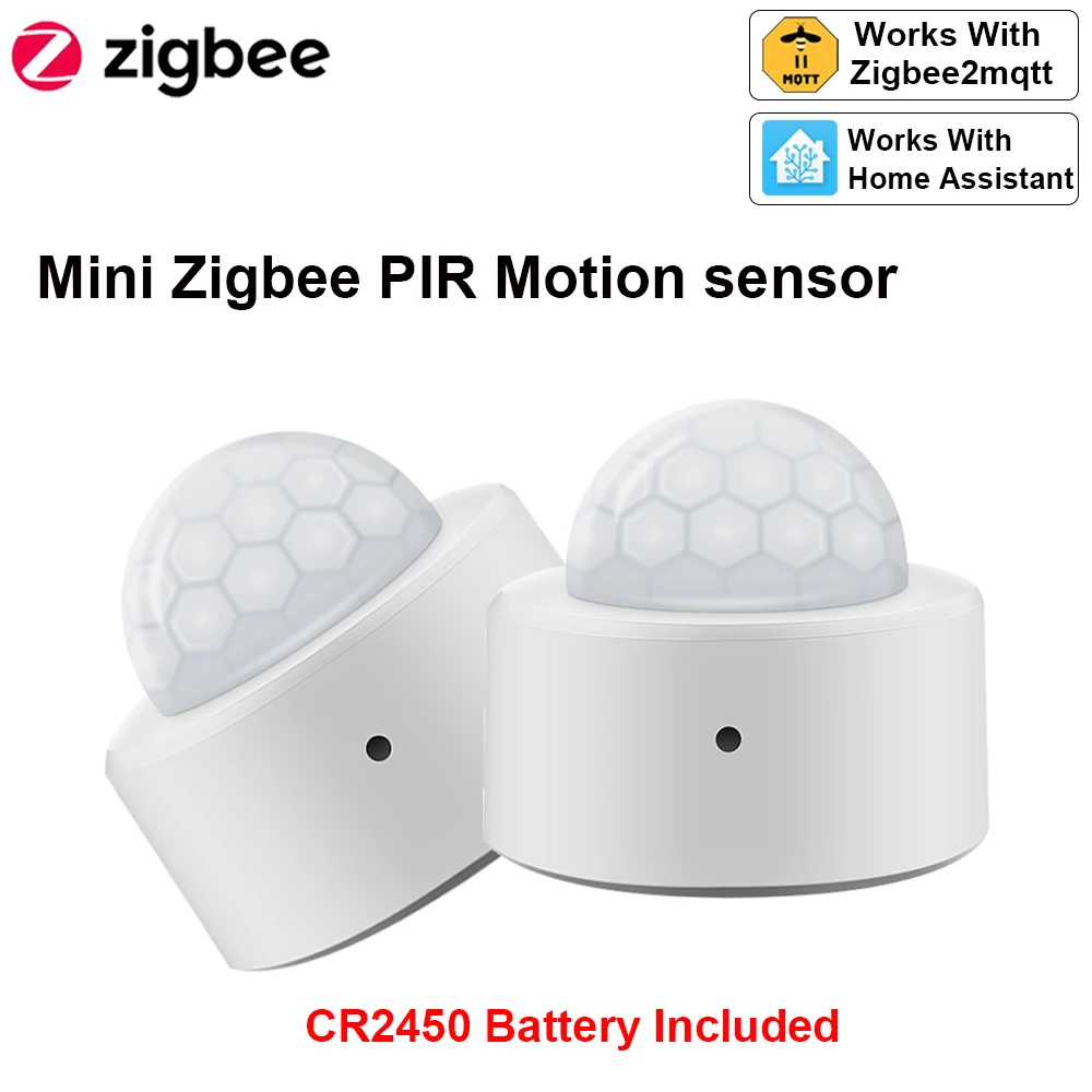 Pir Motion Sensor - Haozee 2 in 1 Zigbee Mini