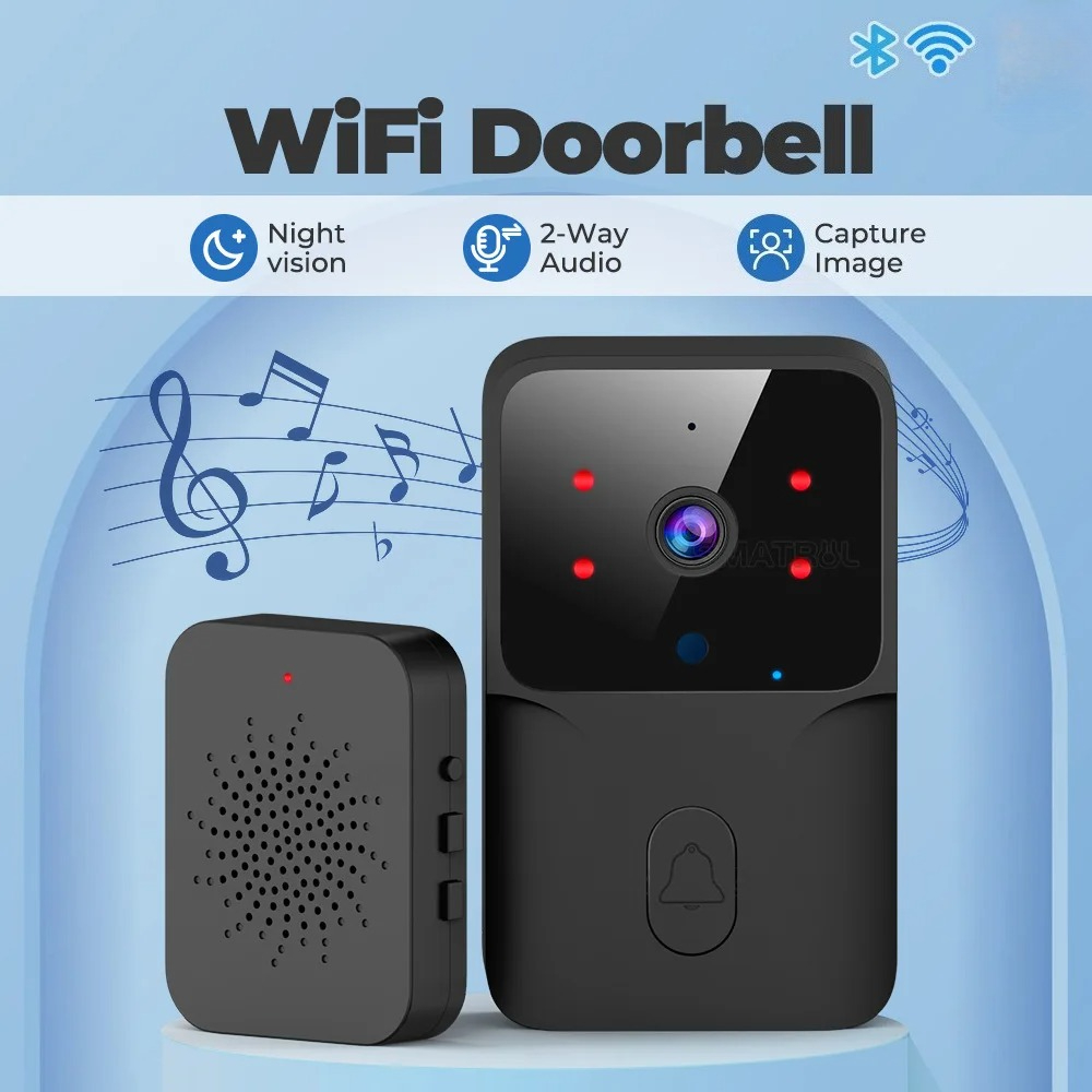 Smart Home Video Doorbell Enhanced Security With Smart Doorbell - Smart Home WiFi Video Doorbell Wireless
