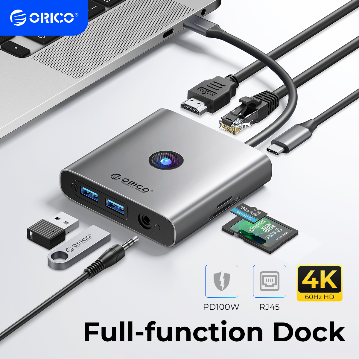 Smart Home Xiaomi Hub - ORICO USB 3.0 Adapter HUB Type