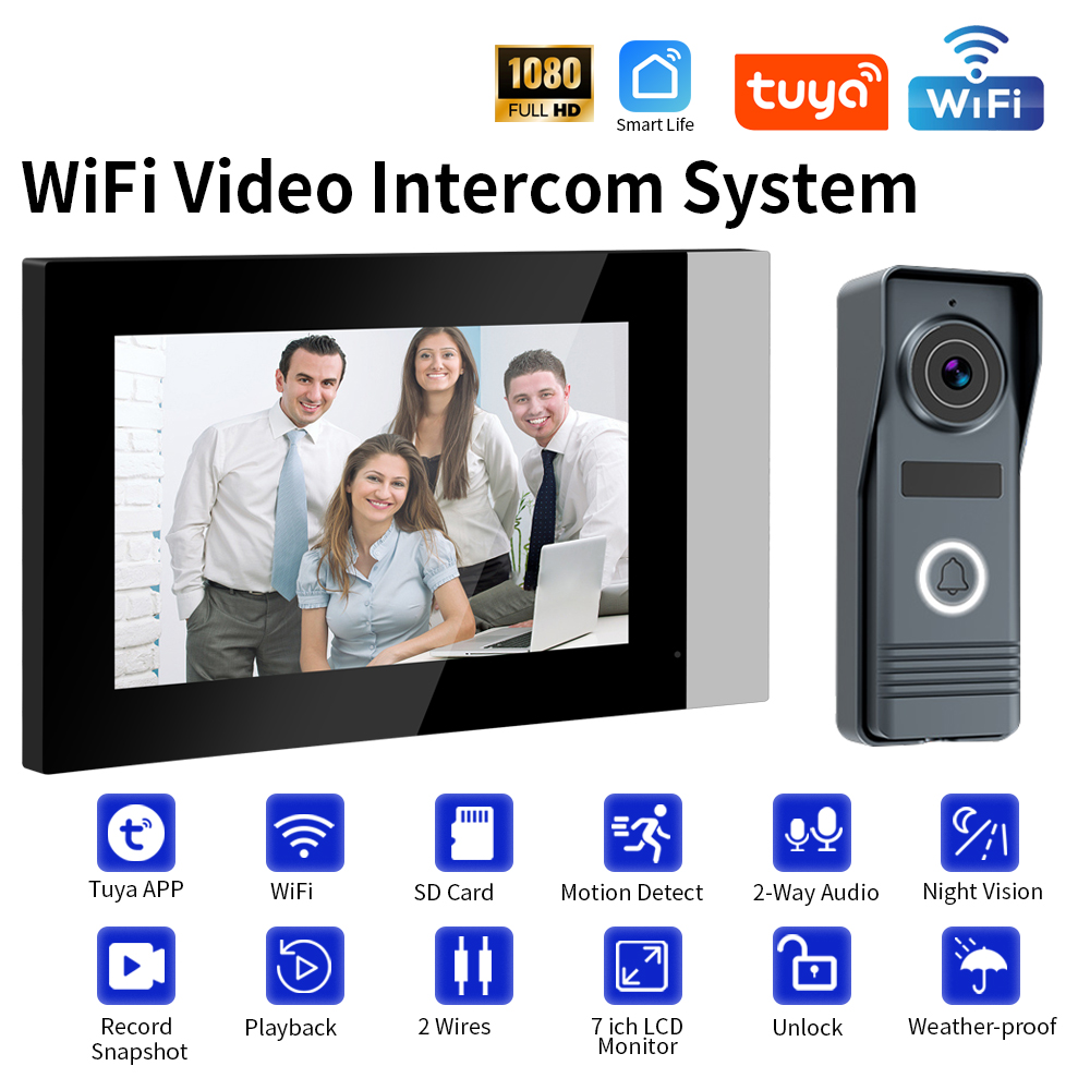 2-Wires Smart Home Tuya Wifi 1 - Smart Home Video Doorbell Enhanced Security With Smart Doorbell incelemesi ve fiyatı