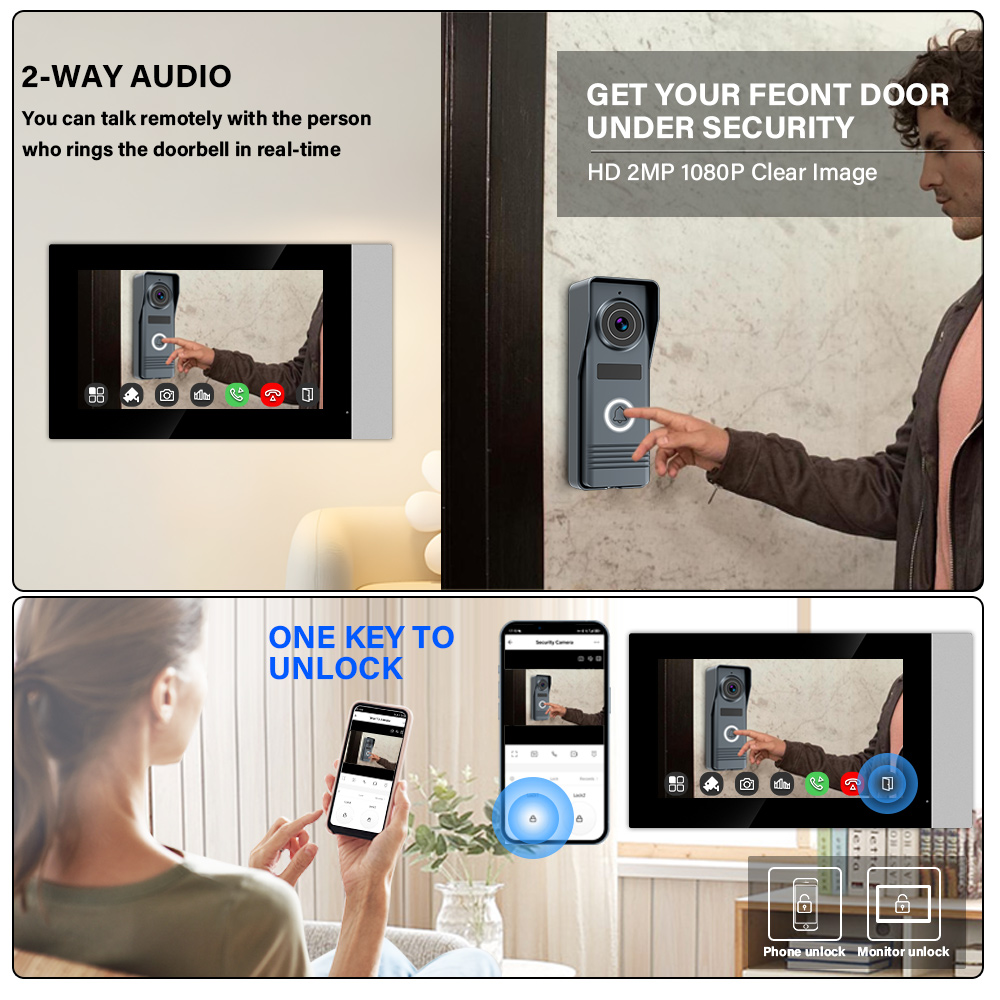 2-Wires Smart Home Tuya Wifi 1 - Smart Home Video Doorbell Enhanced Security With Smart Doorbell incelemesi ve fiyatı