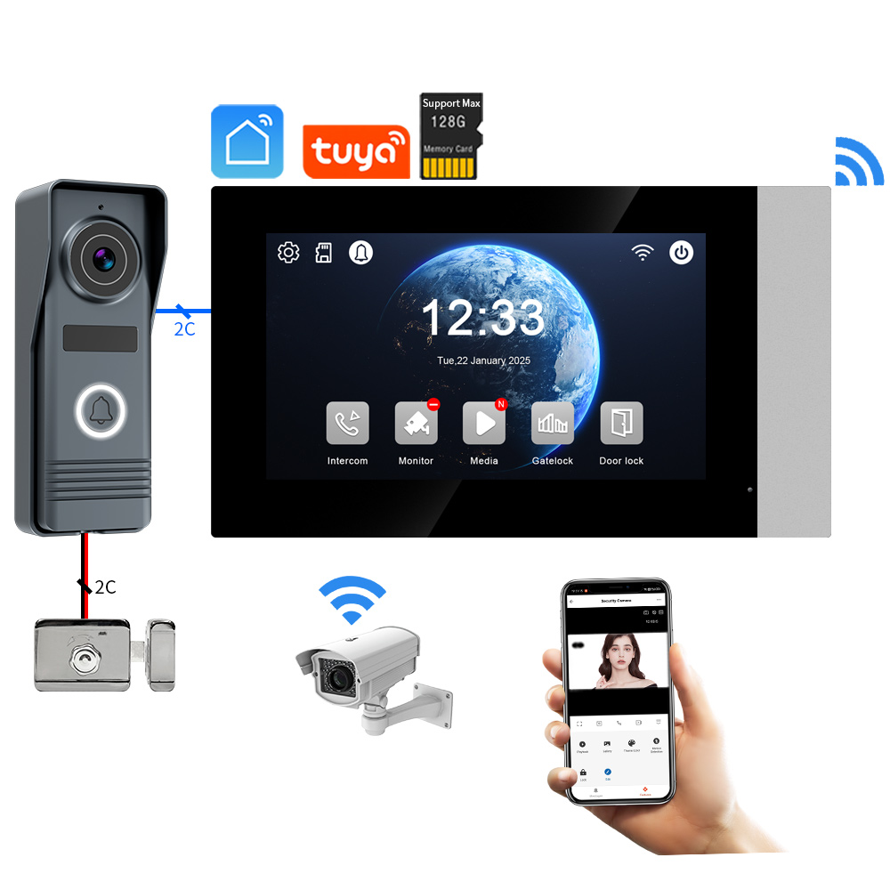 2-Wires Smart Home Tuya Wifi 1 - Smart Home Video Doorbell Enhanced Security With Smart Doorbell incelemesi ve fiyatı