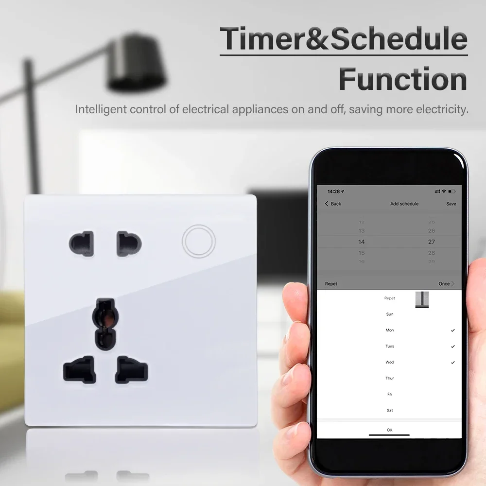 Customized Smart WiFi Wall Soc - Smart Home Design incelemesi ve fiyatı