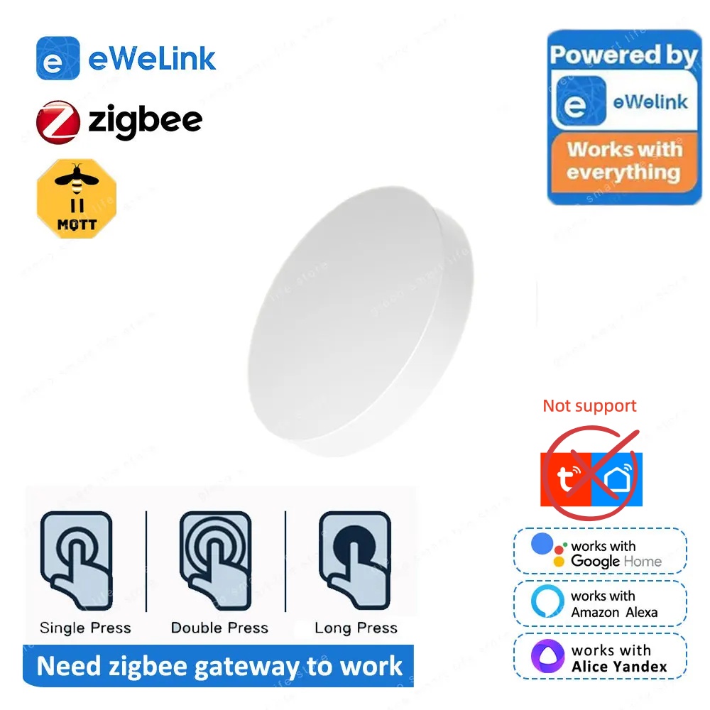 New Zigbee Button Scene Switch - Smart Home Bridge incelemesi ve fiyatı