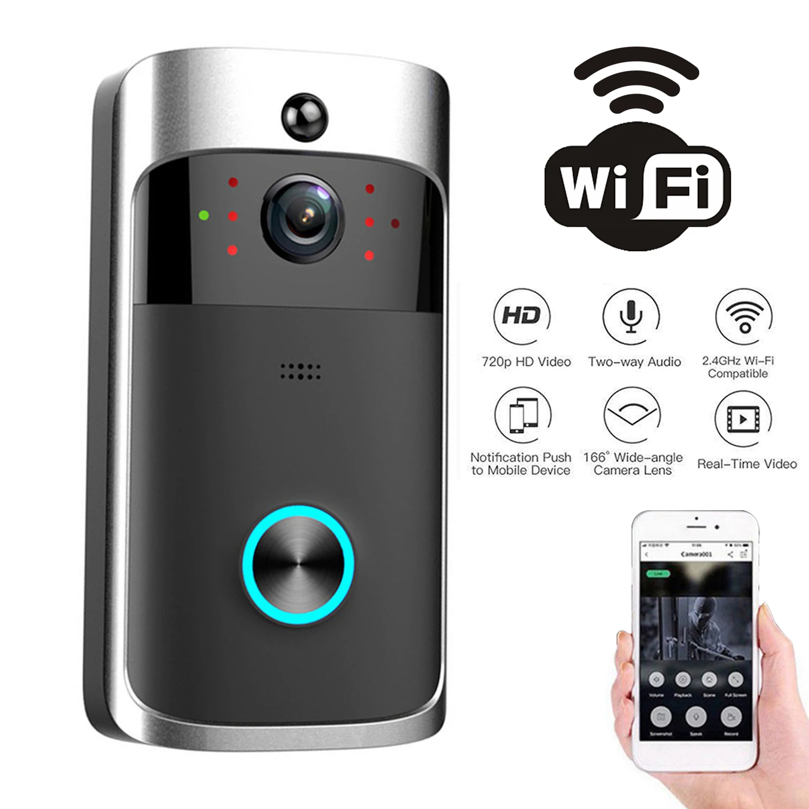 2026 NEW V5 Video Door Bell Wi - Smart Home Video Doorbell Enhanced Security With Smart Doorbell incelemesi ve fiyatı