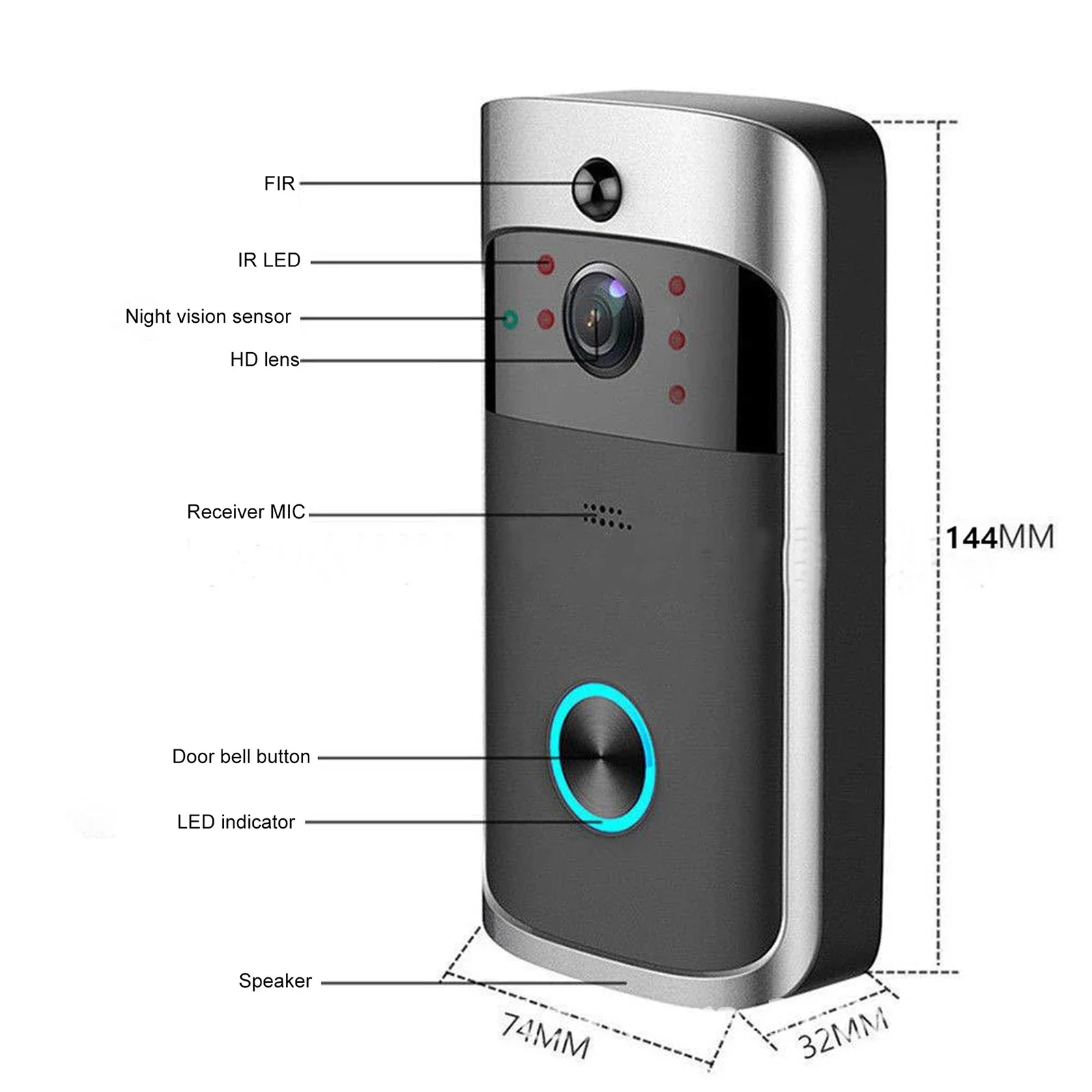 2026 NEW V5 Video Door Bell Wi - Smart Home Video Doorbell Enhanced Security With Smart Doorbell incelemesi ve fiyatı