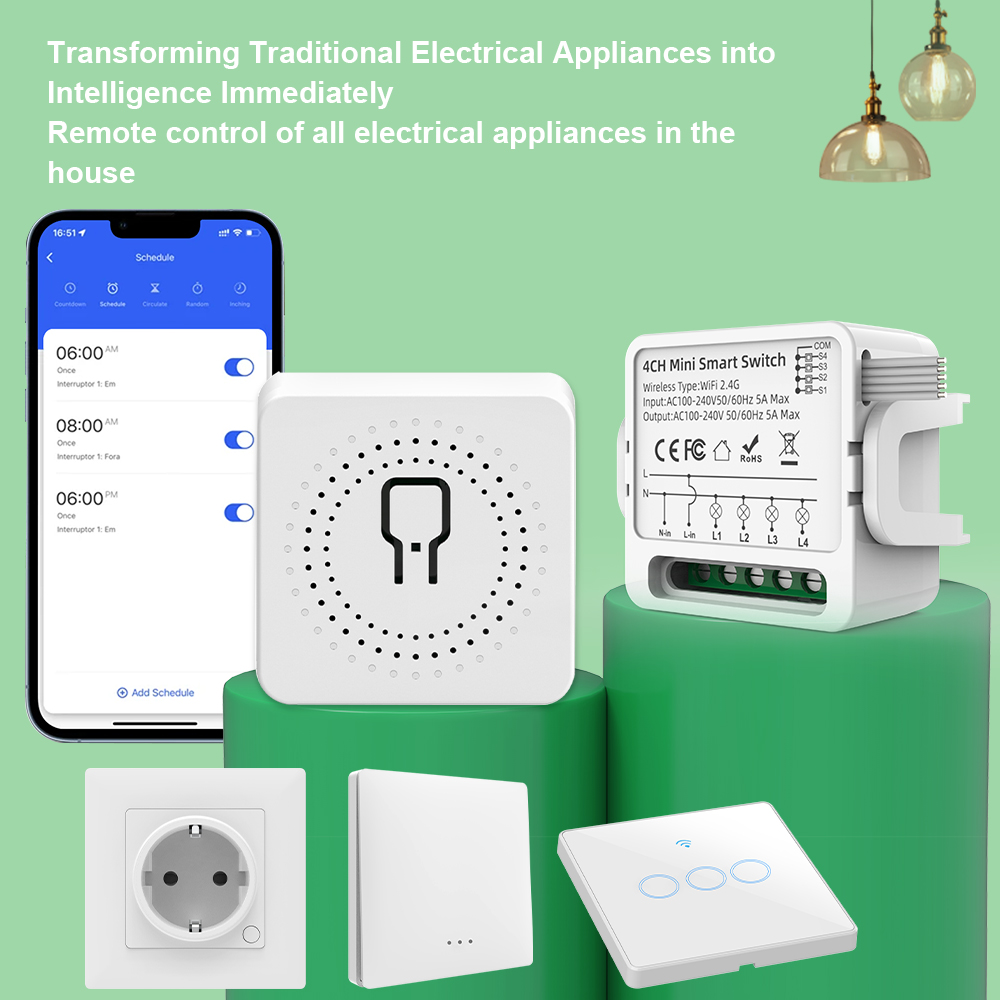 Tuya WiFi Smart Switch 1/2/3/4 - Smart Light Switch incelemesi ve fiyatı