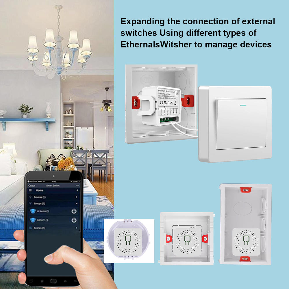 Tuya WiFi Smart Switch 1/2/3/4 - Smart Light Switch incelemesi ve fiyatı