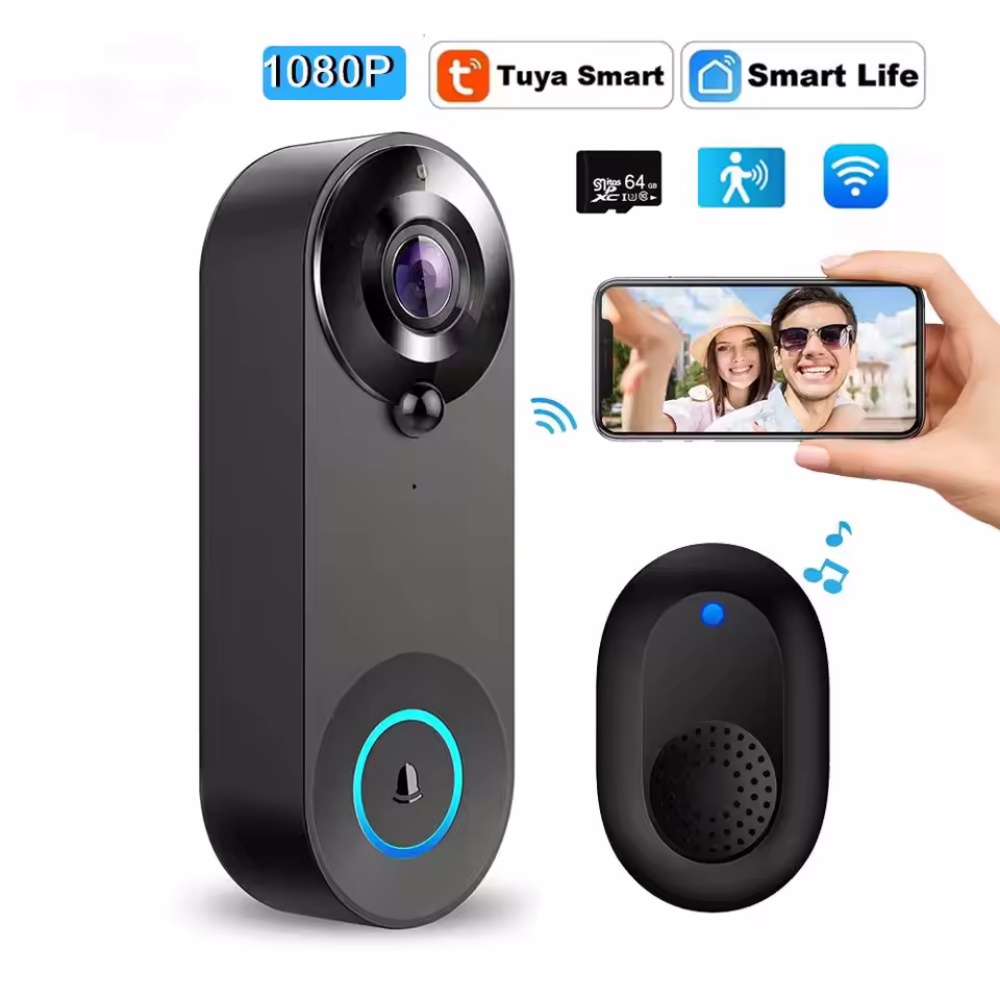 Tuya 1080P Wireless WIFI Doorb - Smart Home Video Doorbell Enhanced Security With Smart Doorbell incelemesi ve fiyatı