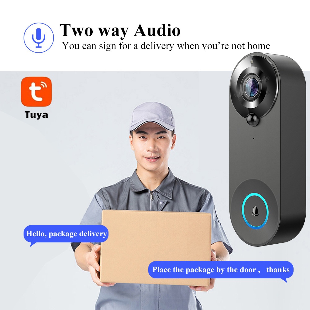 Tuya 1080P Wireless WIFI Doorb - Smart Home Video Doorbell Enhanced Security With Smart Doorbell incelemesi ve fiyatı