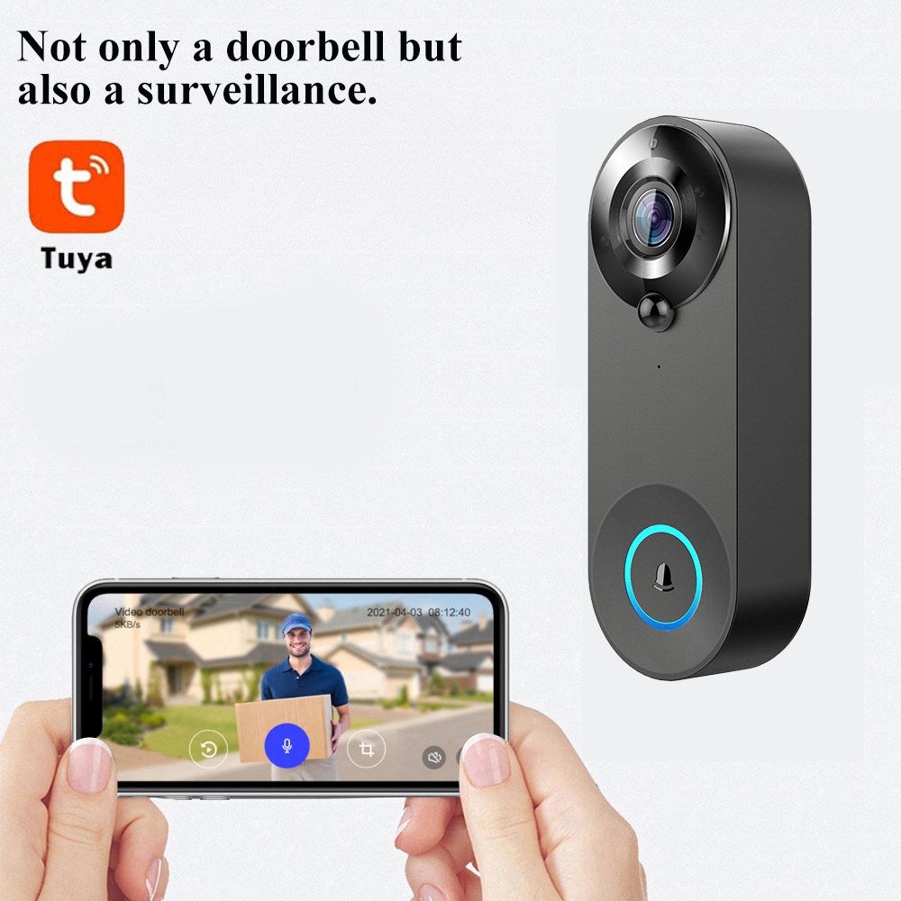 Tuya 1080P Wireless WIFI Doorb - Smart Home Video Doorbell Enhanced Security With Smart Doorbell incelemesi ve fiyatı