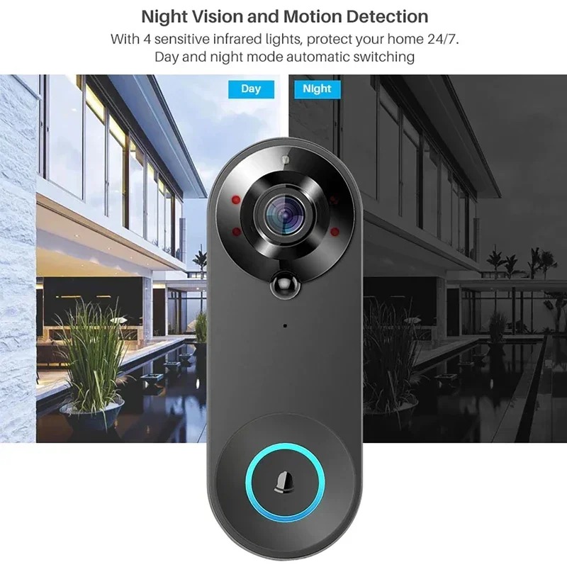 HD 1080P Smart Wireless Doorbe - Smart Home Video Doorbell Enhanced Security With Smart Doorbell incelemesi ve fiyatı