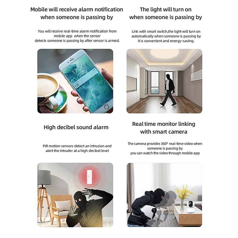 Tuya WiFi Zigbee PIR Motion Se - Pir Motion Sensor incelemesi ve fiyatı