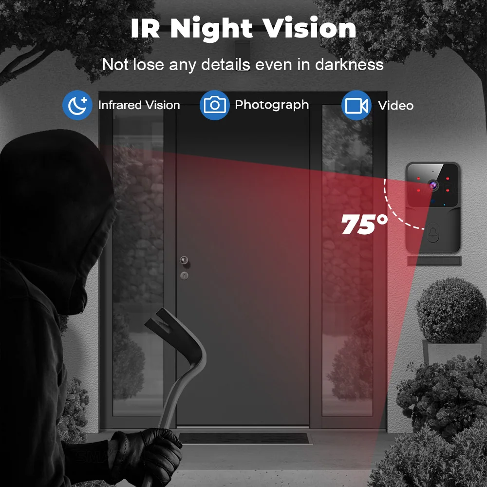 Smart Home WiFi Video Doorbell - Smart Home Video Doorbell Enhanced Security With Smart Doorbell incelemesi ve fiyatı