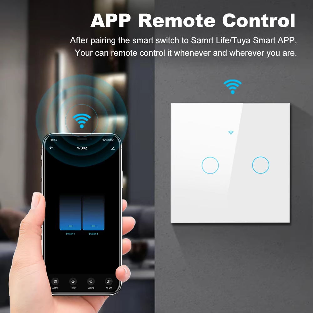 WiFi RF 433mhz Touch Wall Ligh - Smart Light Switch incelemesi ve fiyatı