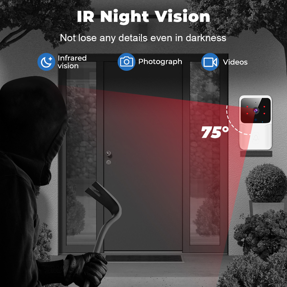 WiFi Video Doorbell Wireless P - Smart Home Video Doorbell Enhanced Security With Smart Doorbell incelemesi ve fiyatı