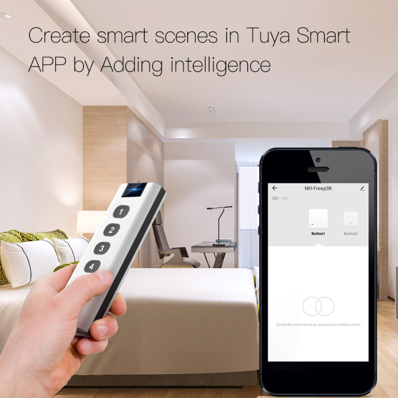 Tuya ZigBee Smart Scene Switch - Smart Home Xiaomi Hub incelemesi ve fiyatı