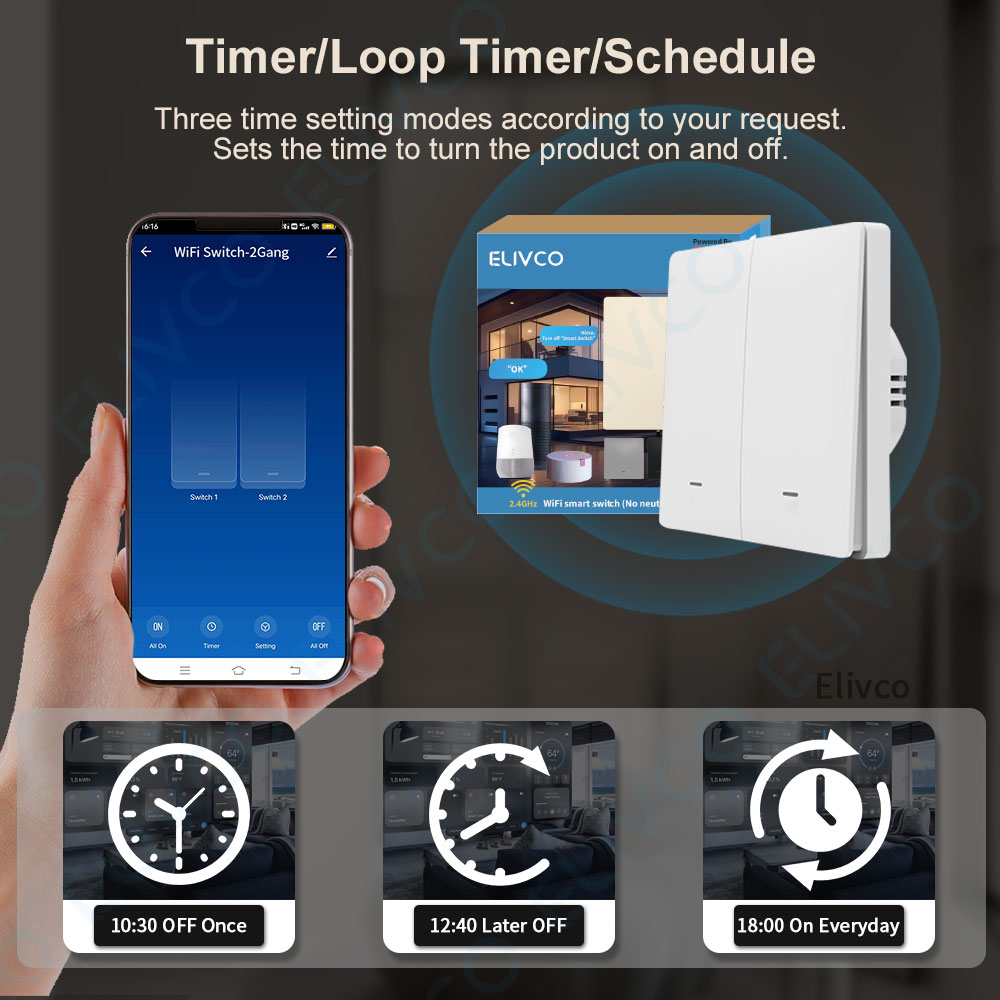 Tuya Wifi Smart Switch No Neut - Smart Light Switch incelemesi ve fiyatı