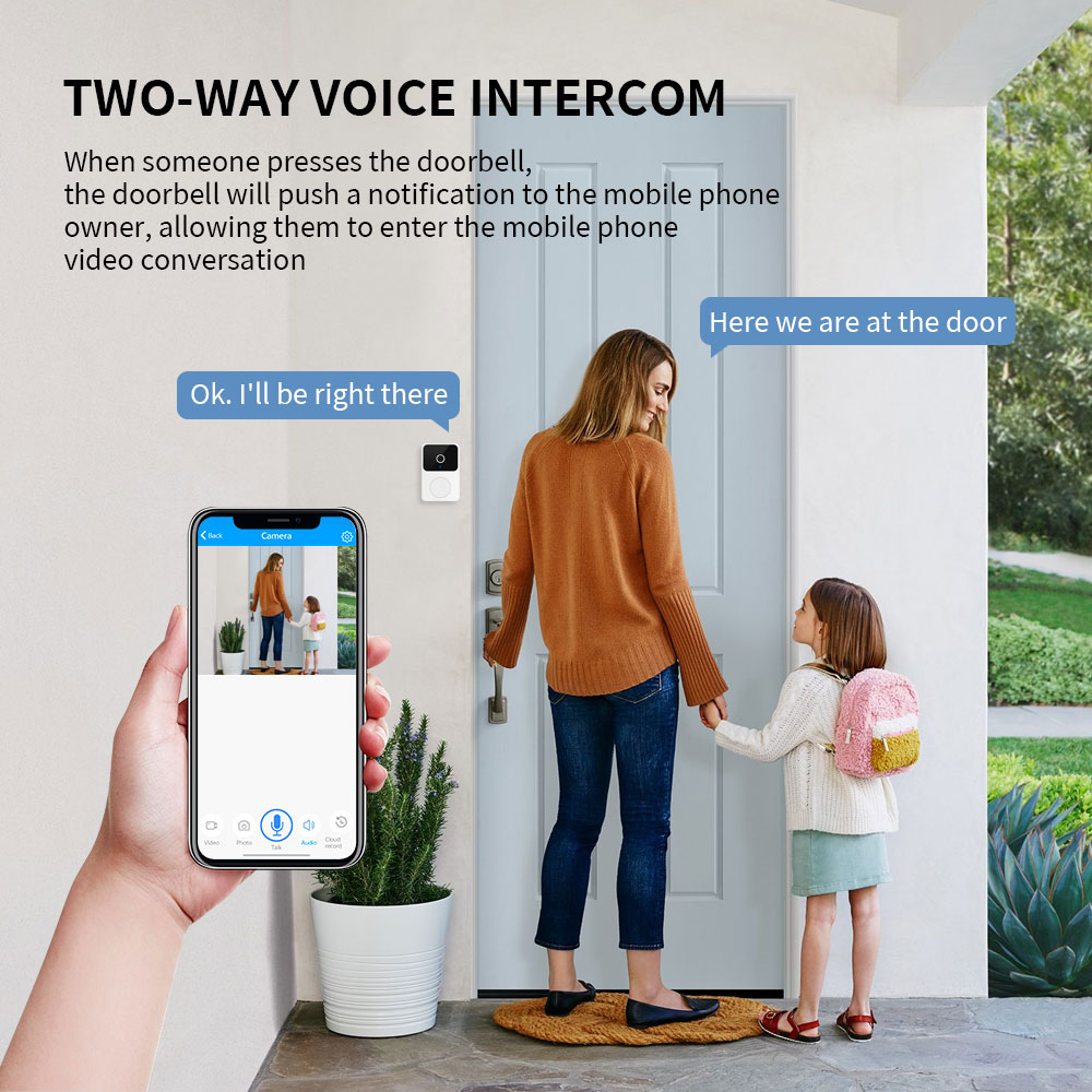 H5 Wireless Smart Video Doorbe - Smart Home Video Doorbell Enhanced Security With Smart Doorbell incelemesi ve fiyatı