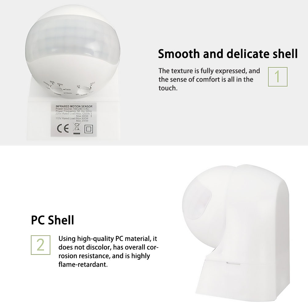 220V Outdoor Waterproof Wall-m - Pir Motion Sensor incelemesi ve fiyatı