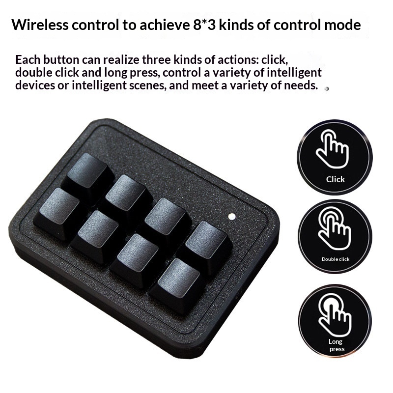 8-Button MIini Keyboard Remote - Smart Home Keyboard incelemesi ve fiyatı