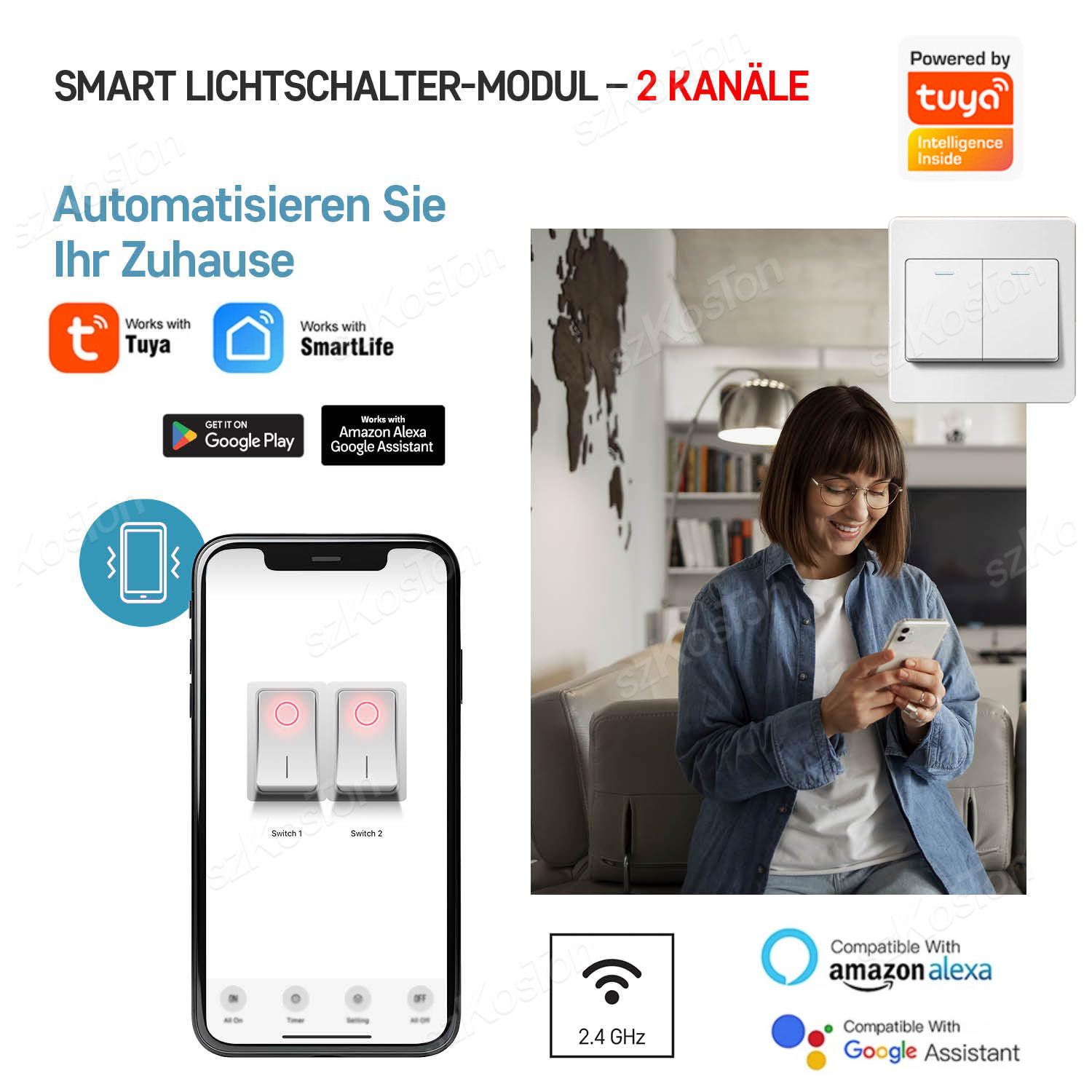 16A Tuya WiFi Smart Switch Mod - Smart Light Switch incelemesi ve fiyatı