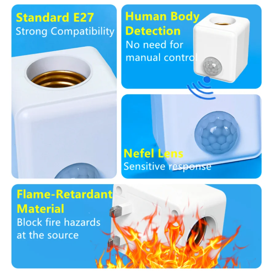EU/US Plug E27 PIR Motion Sens - Pir Motion Sensor incelemesi ve fiyatı