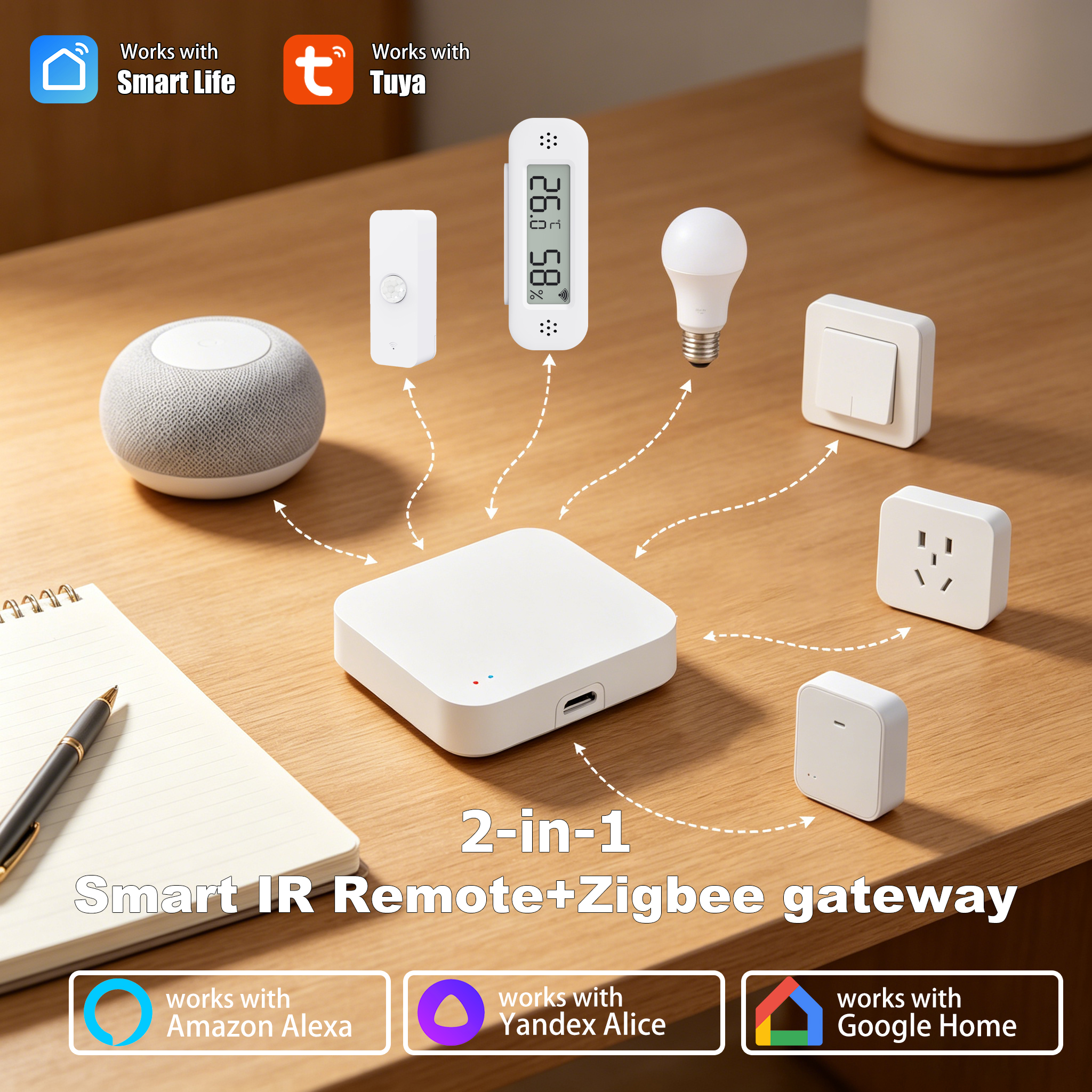 Tuya Zigbee 3.0 Gateway IR Rem - Smart Home Bridge incelemesi ve fiyatı