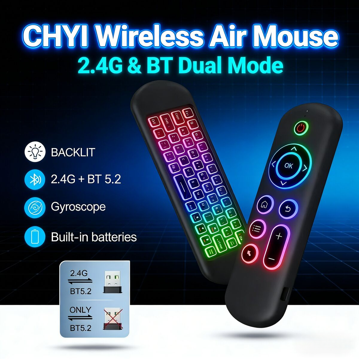 Bluetooth 2.4G Dual Mode Mini  - Smart Home Keyboard incelemesi ve fiyatı