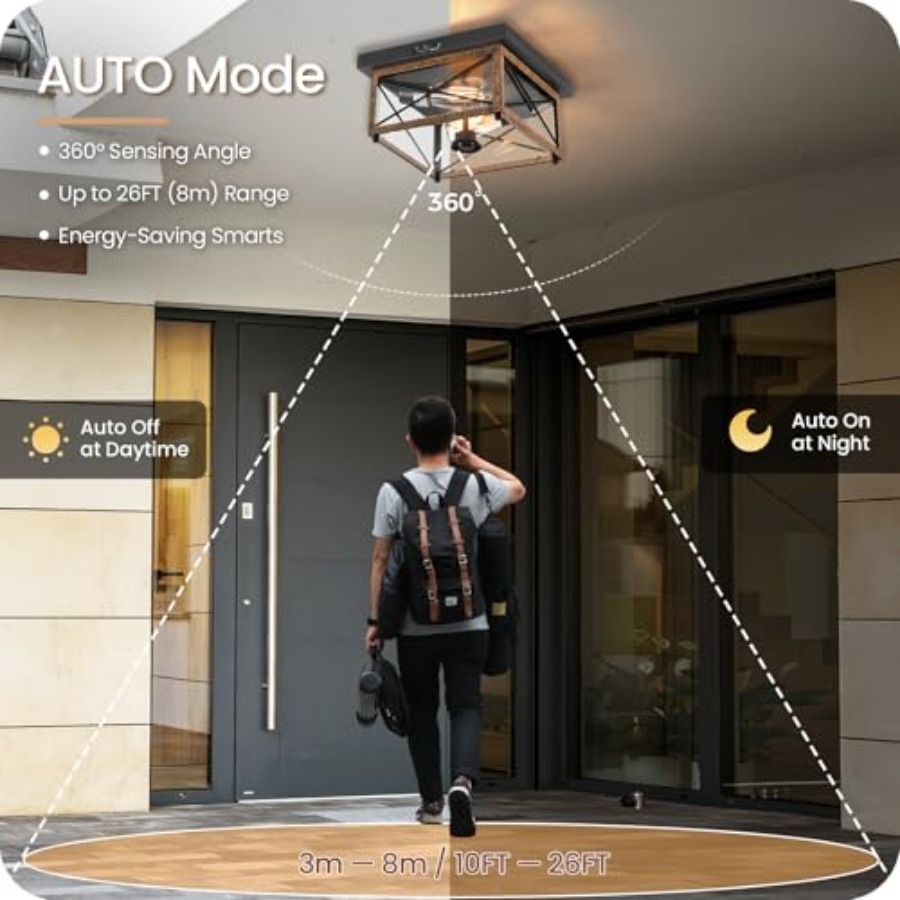 Outdoor Ceiling Light with Mot - Motion Sensor Light incelemesi ve fiyatı