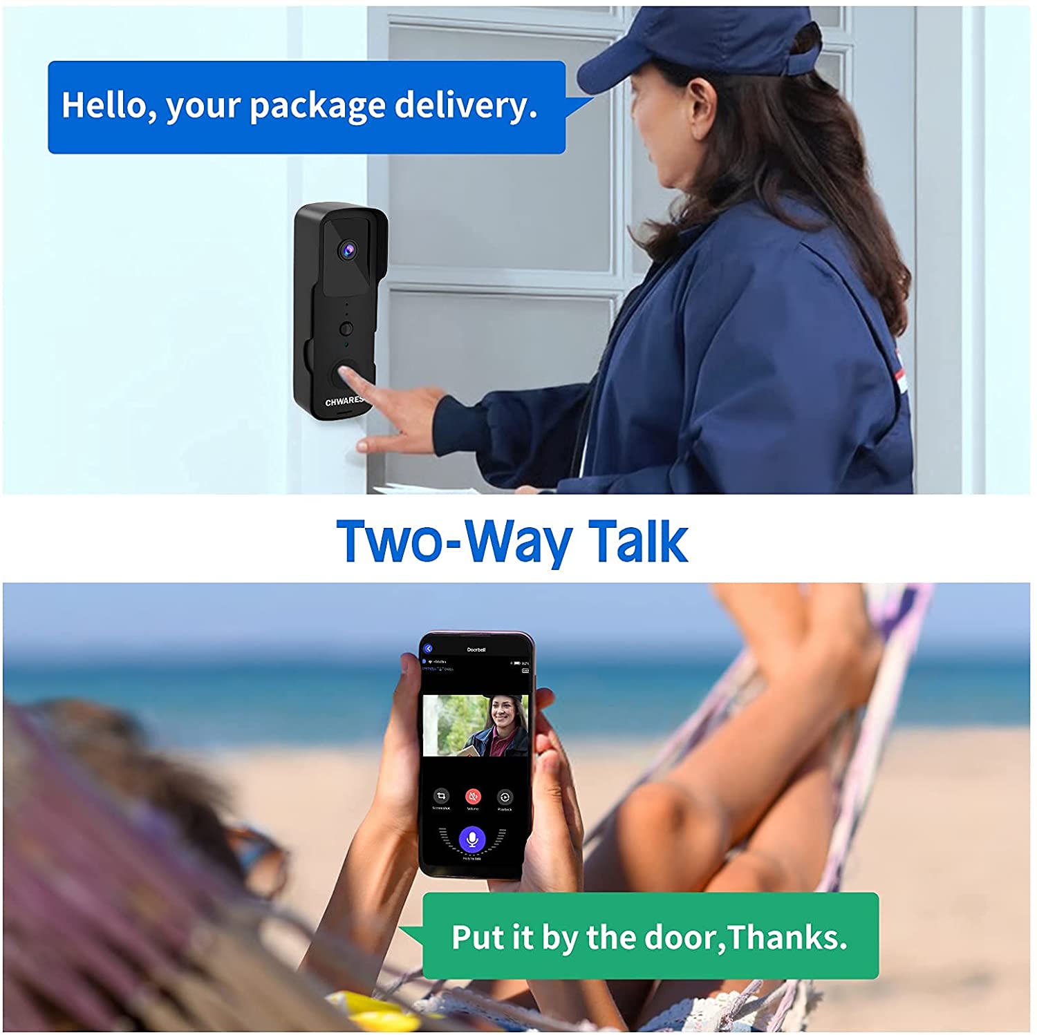1080P WIFI Video Doorbell Tuya - Smart Home Video Doorbell Enhanced Security With Smart Doorbell incelemesi ve fiyatı