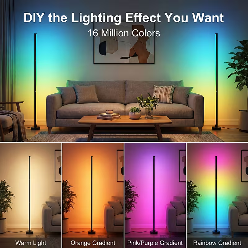 Smart RGB LED Corner Floor Lam - Smart Light Switch incelemesi ve fiyatı
