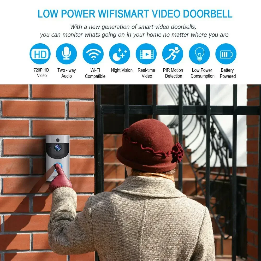 720P HD Smart Home Wireless WI - Smart Home Video Doorbell Enhanced Security With Smart Doorbell incelemesi ve fiyatı