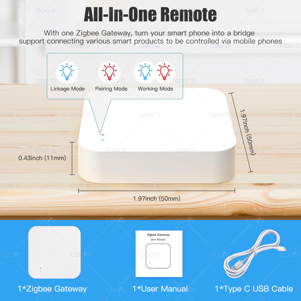 Zigbee 3.0 Gateway Hub Smart H - Smart Home Bridge incelemesi ve fiyatı