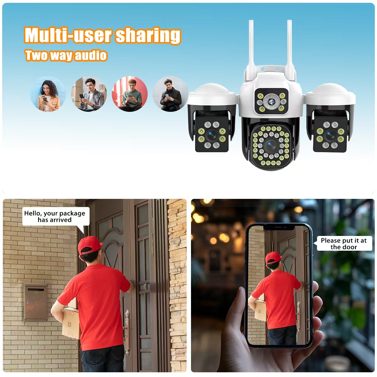 15MP WIFI IP Camera 3 Lens 3 S - Smart Home Kamera Outdoor incelemesi ve fiyatı