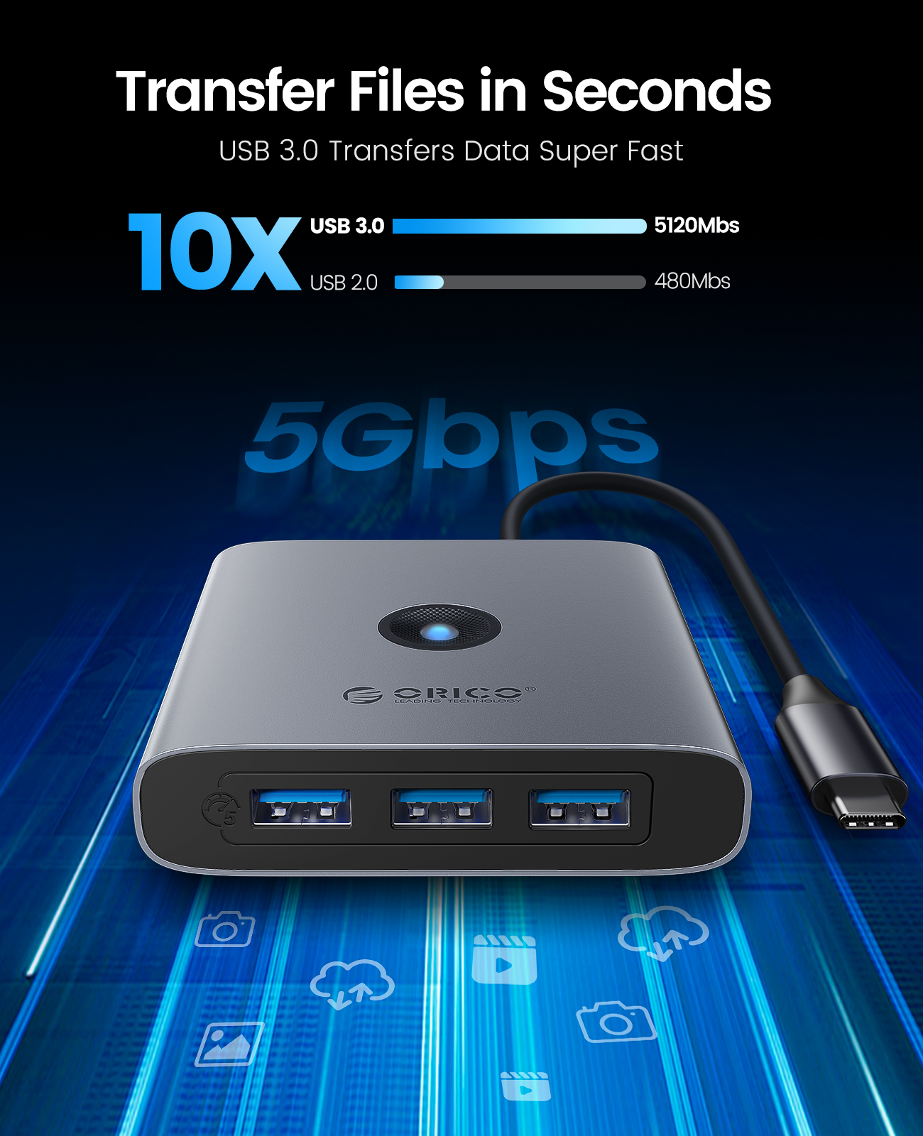 ORICO USB 3.0 Adapter HUB Type - Smart Home Xiaomi Hub incelemesi ve fiyatı