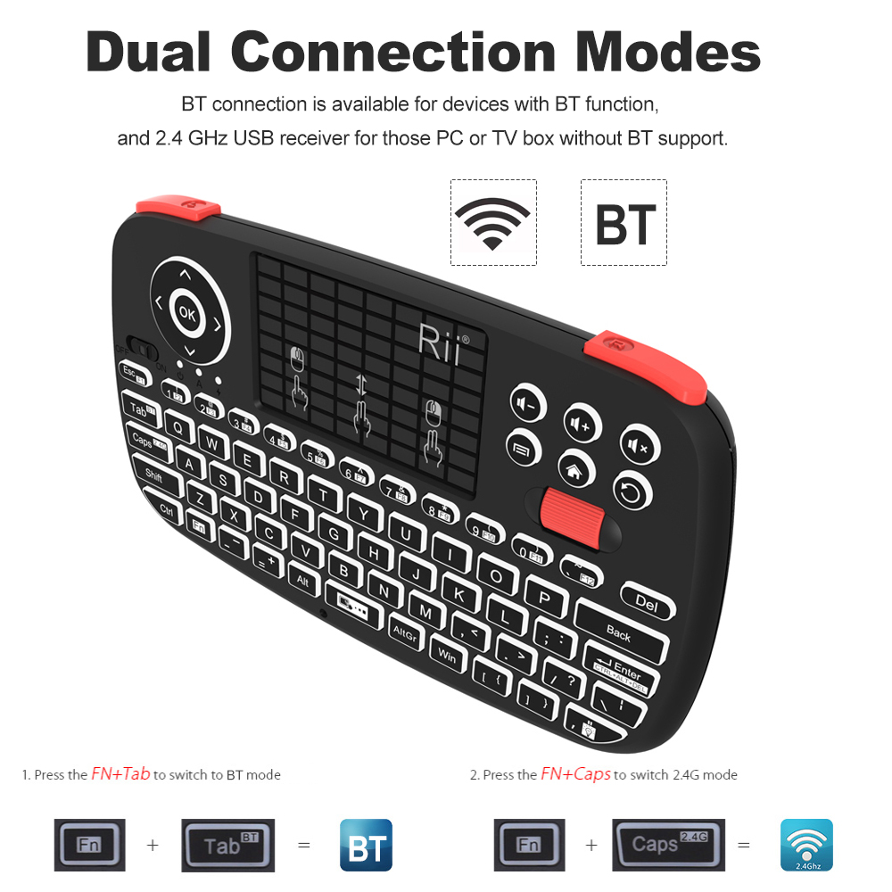 Rii i4 Mini BT Wireless Keyboa - Smart Home Keyboard incelemesi ve fiyatı