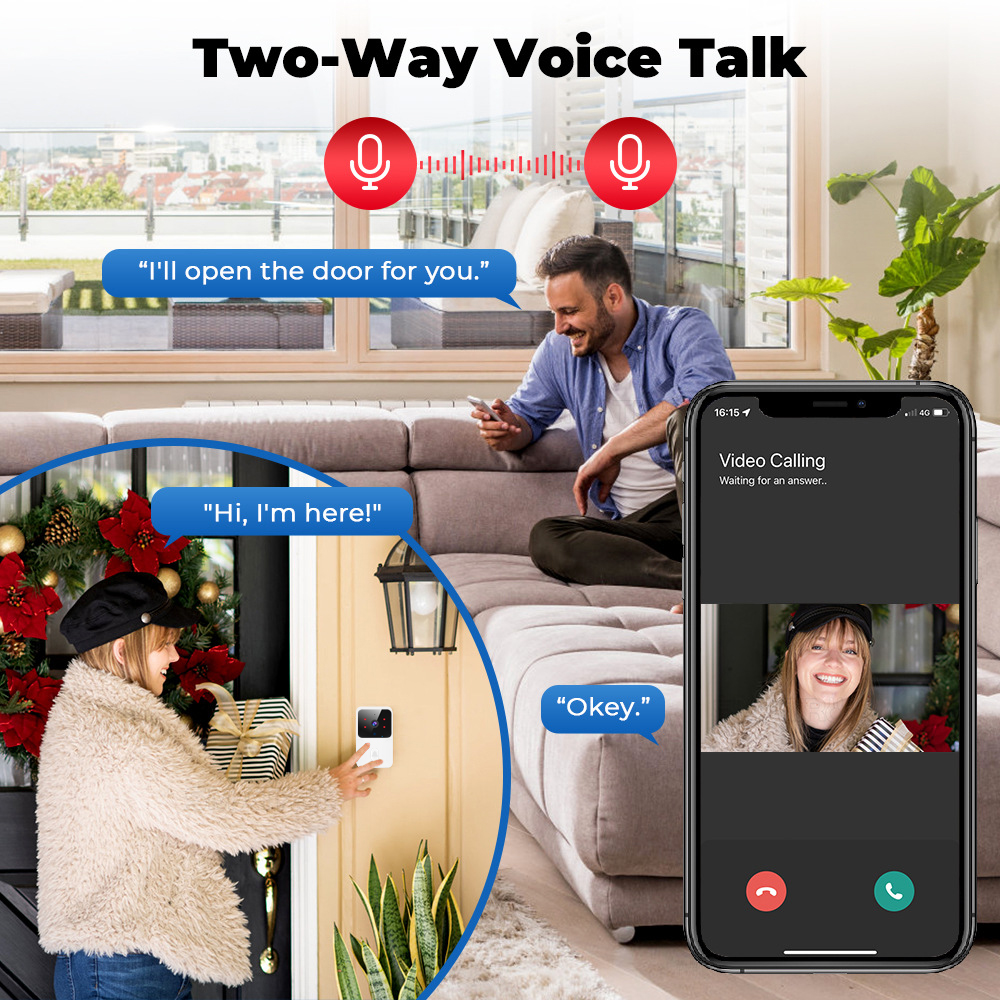 Tuya WiFi Video Doorbell Wirel - Smart Home Video Doorbell Enhanced Security With Smart Doorbell incelemesi ve fiyatı
