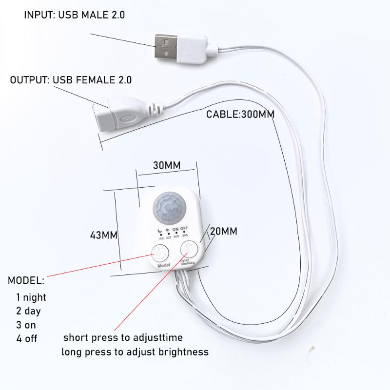 1Pcs DC 5V-24V USB PIR Human M - Pir Motion Sensor incelemesi ve fiyatı