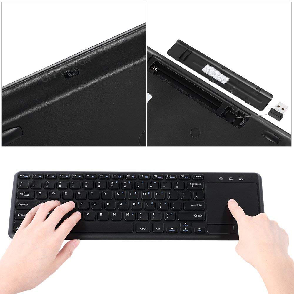 2.4GHz Ultra thin Wireless Tou - Smart Home Keyboard incelemesi ve fiyatı