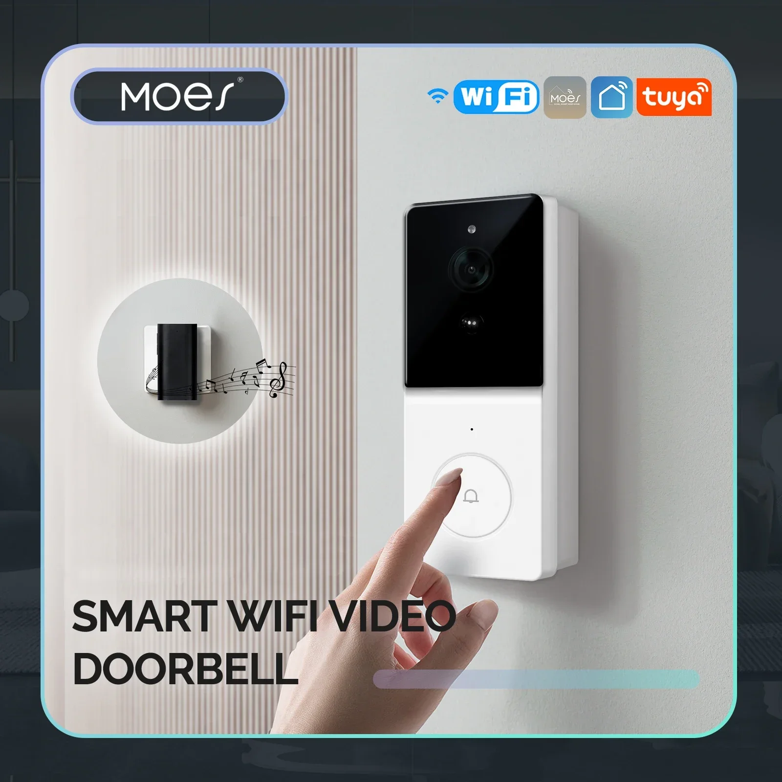 MOES Tuya Smart WiFi Video Doo - Smart Home Video Doorbell Enhanced Security With Smart Doorbell incelemesi ve fiyatı